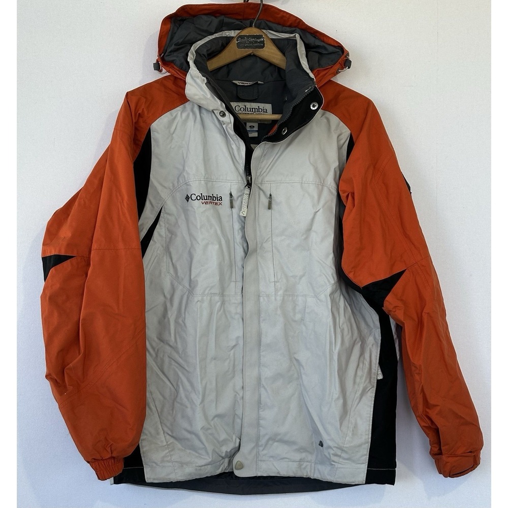 Columbia Vertex Core Waterproof Jacket Men's S Stowaway Hood Powder Skirt